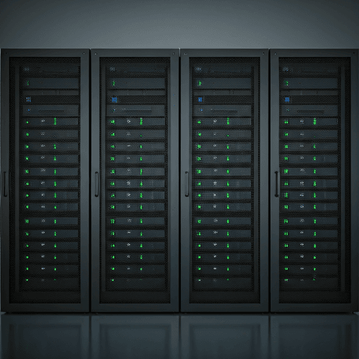 Managed server infrastructure illustration